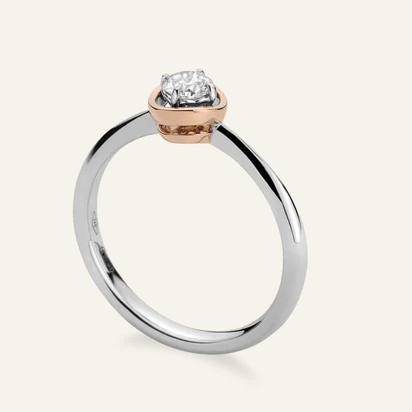 Anello solitario DonnaOro