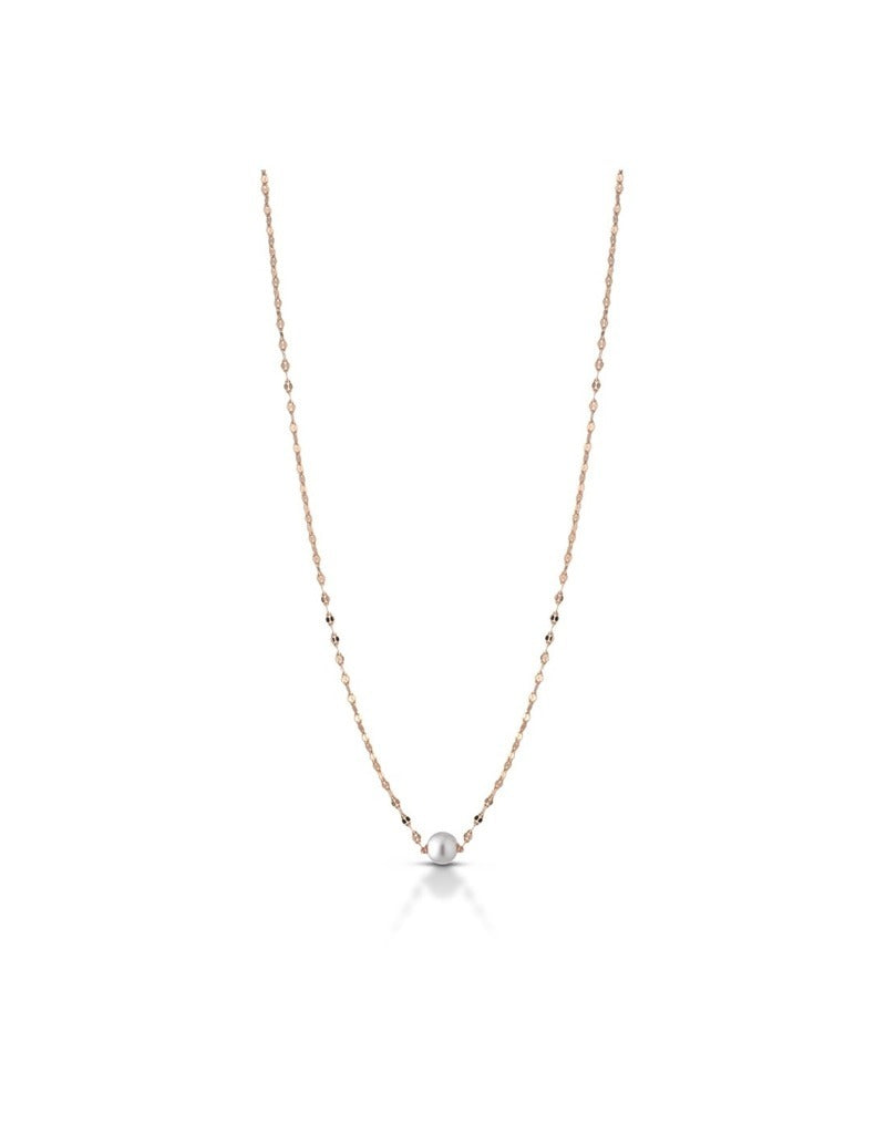 Collana Mewo dorata con perlina