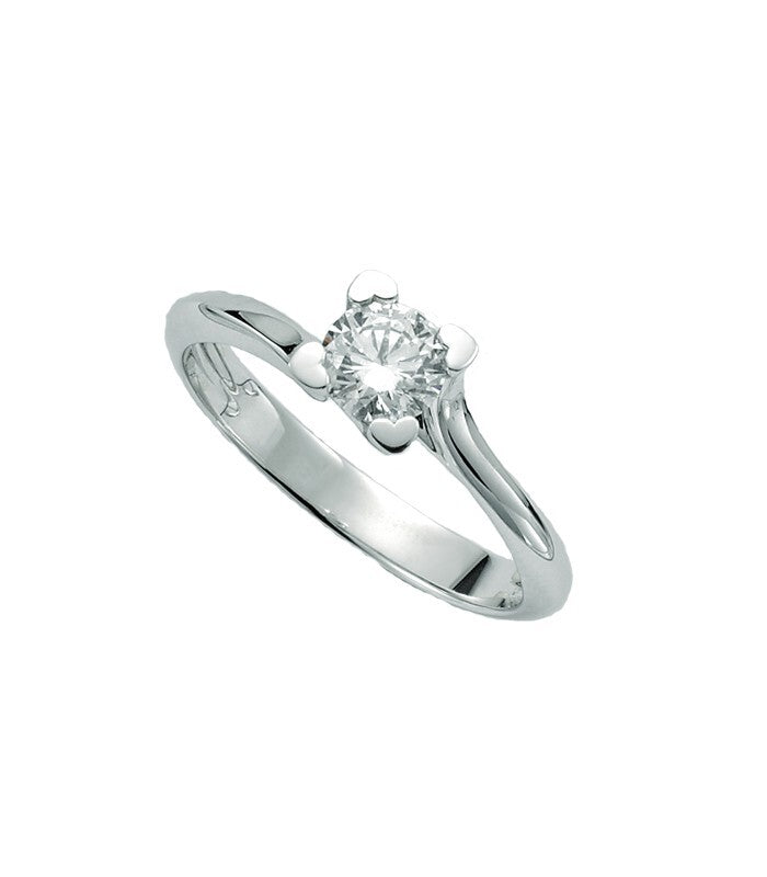 Anello solitario Miluna
