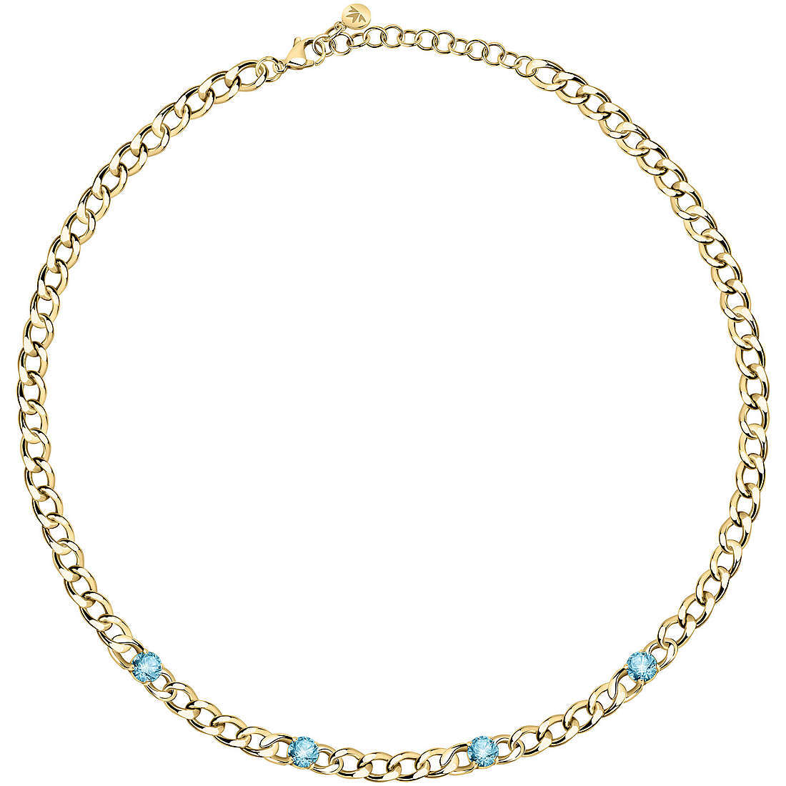 Collana groumette Morellato cristalli celesti