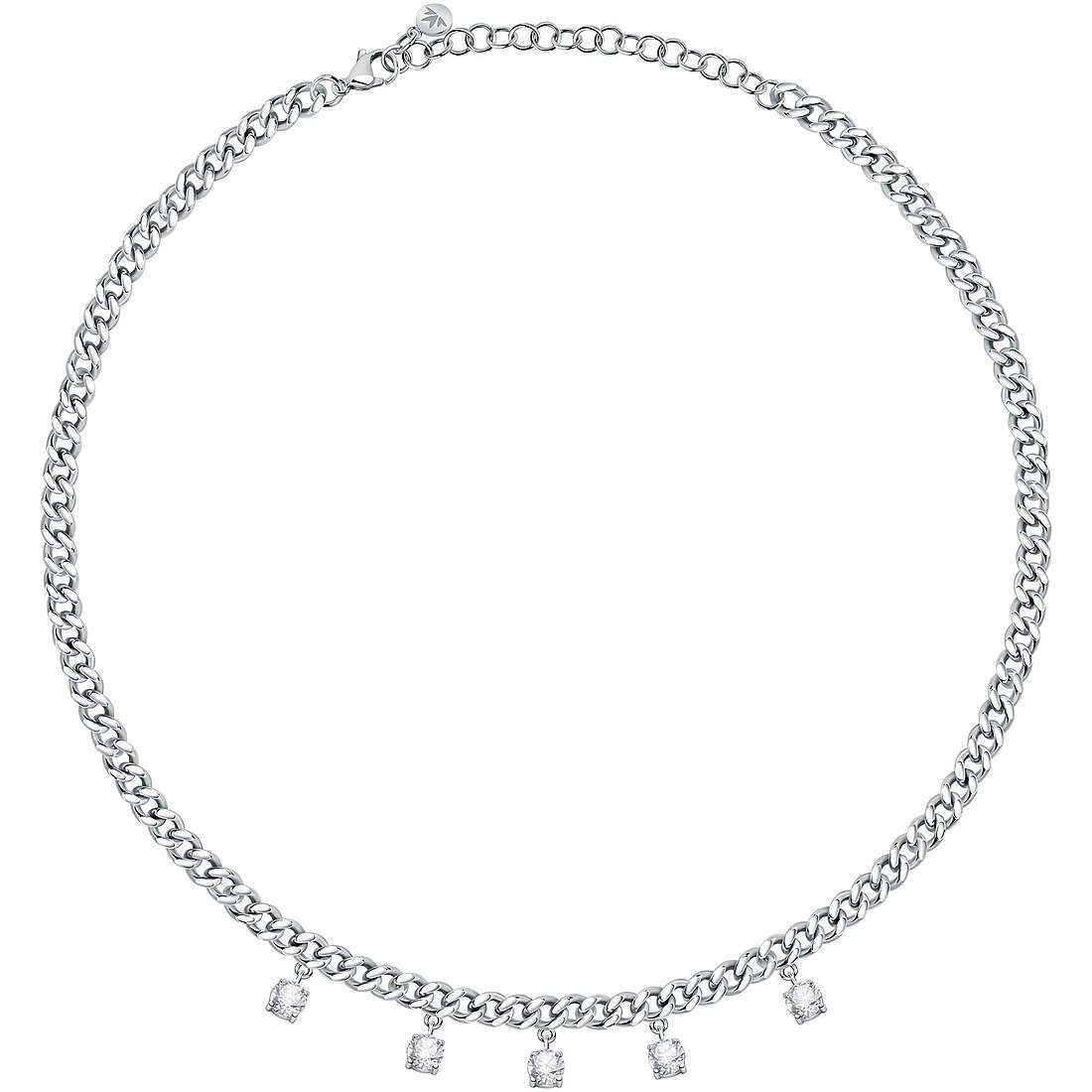 Collana groumette Morellato cristalli bianchi