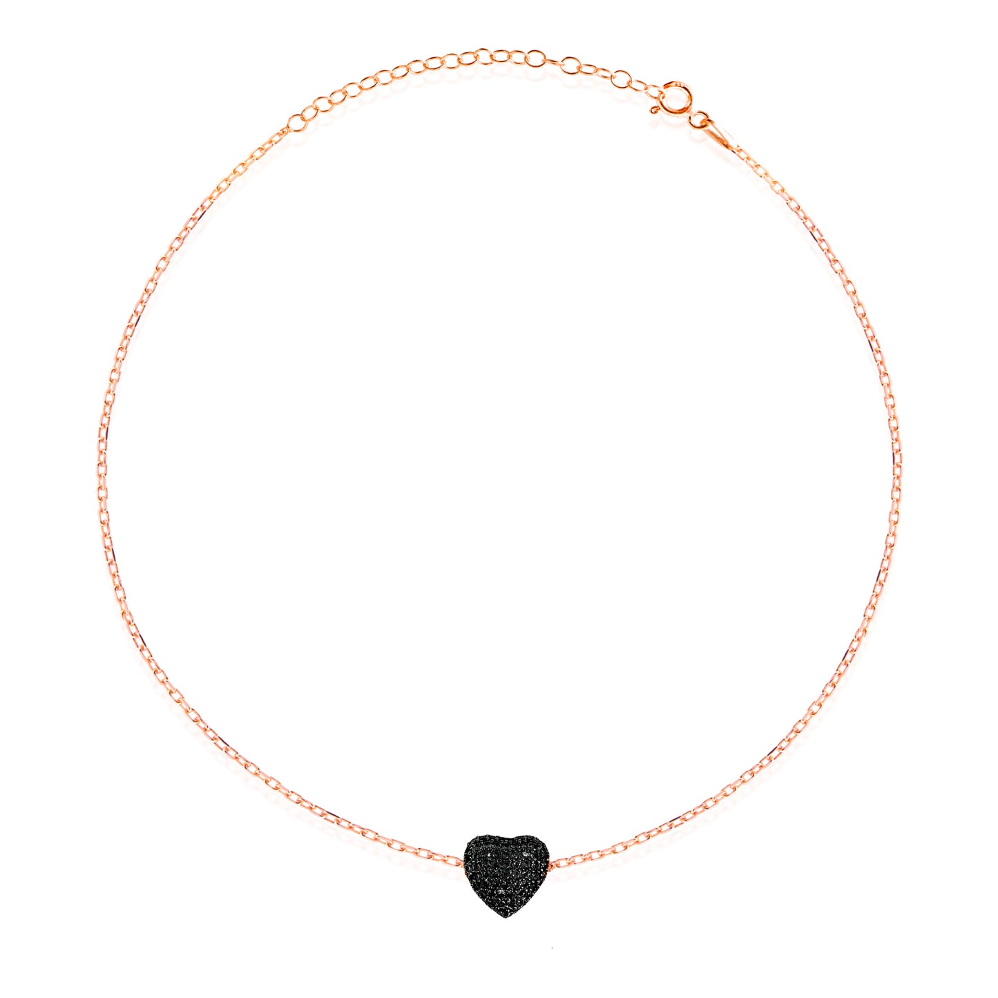 Choker cuore nero Le Scritte dell'amore