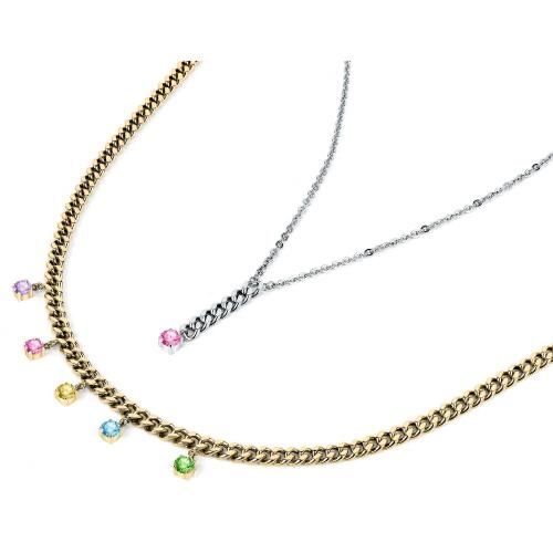 Collana groumette Morellato cristalli multicolor