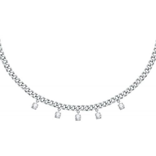 Collana groumette Morellato cristalli bianchi