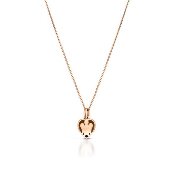 Collana Giannotti cuore oro rosa e diamanti brown