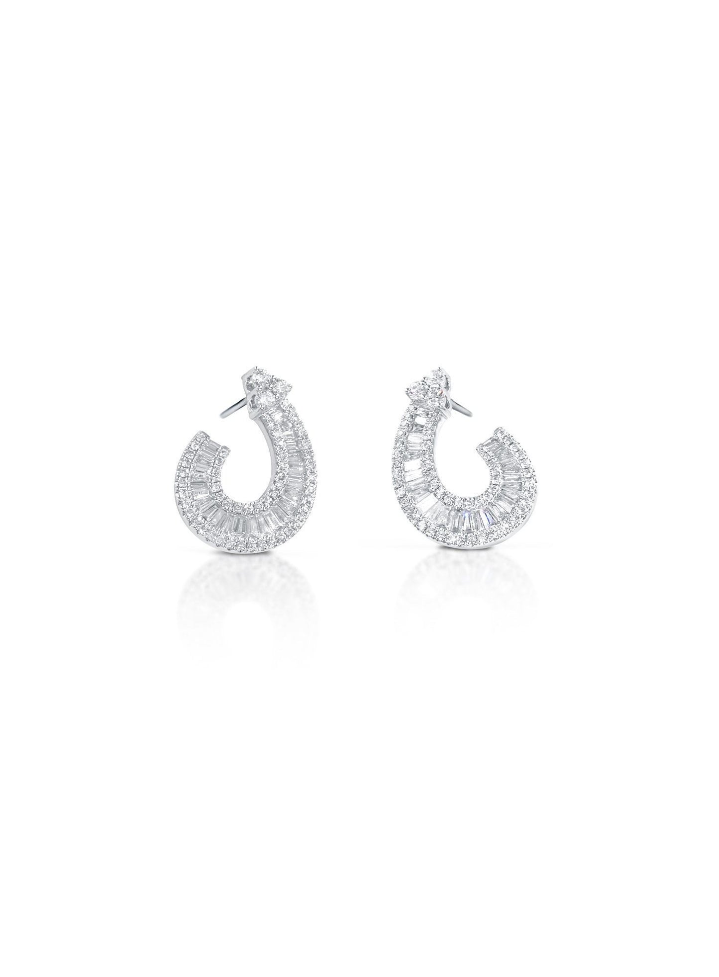 Orecchini Gianni Carità curve luminose