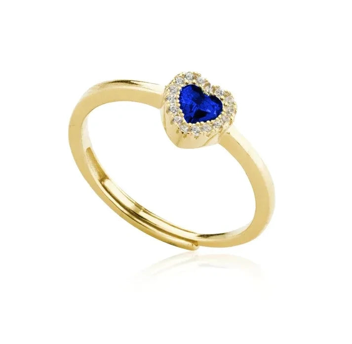 Anello cuore rilievo