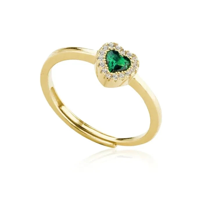Anello cuore rilievo