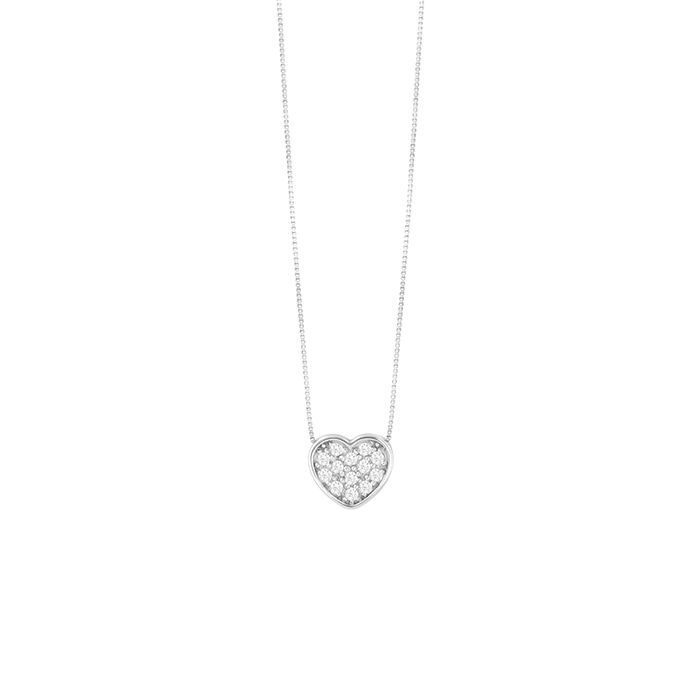 Collana cuoricino oro e diamanti Bliss