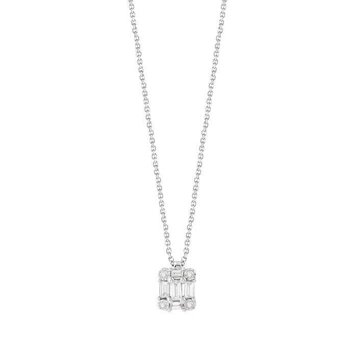 Collana punto luce moderno oro e diamanti Bliss
