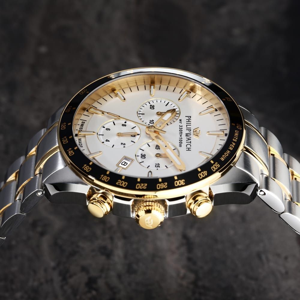 OROLOGIO PHILIP WATCH BLAZE NERO E ORO