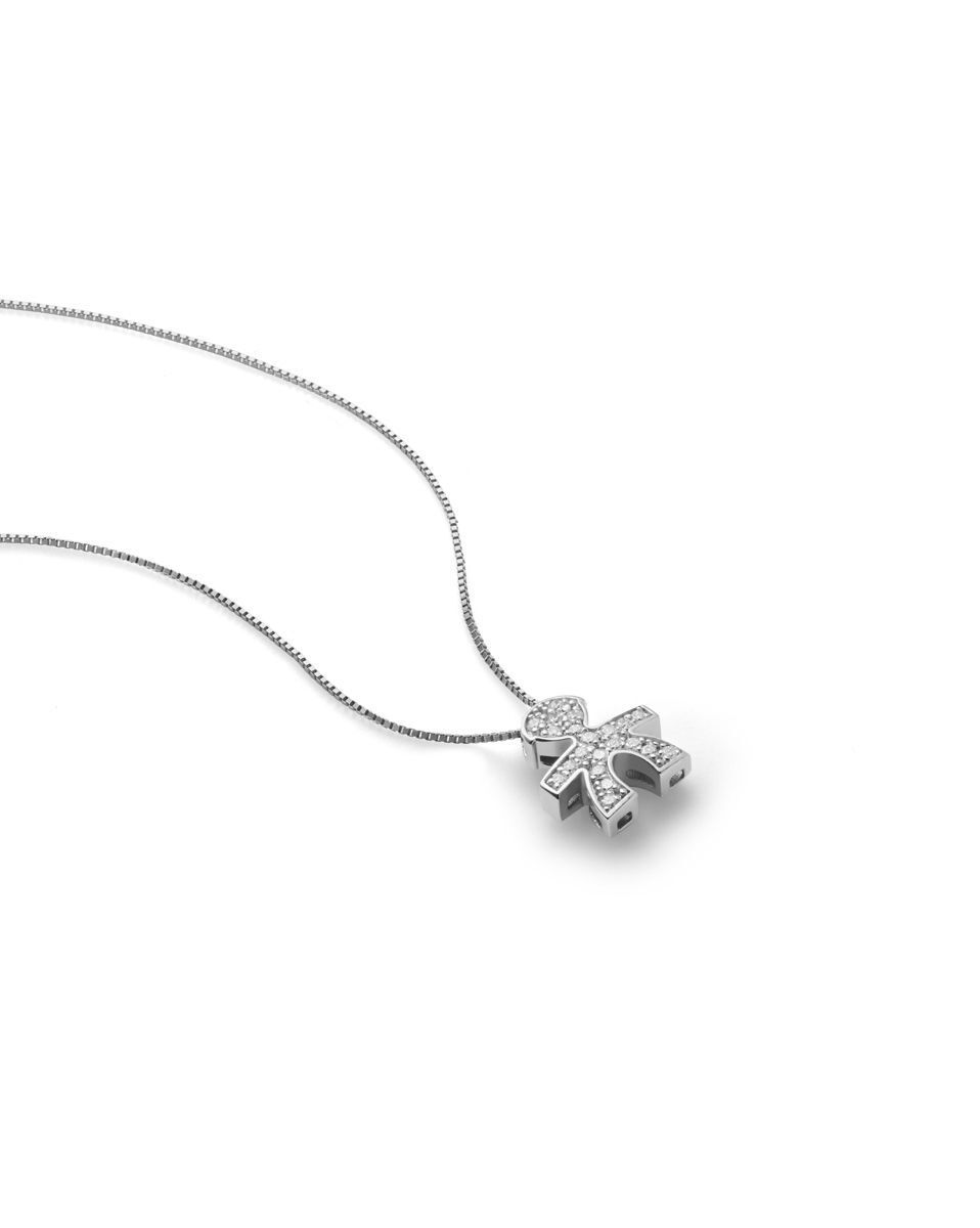 COLLANA LEBEBE' I TESORINI BIMBO IN ORO BIANCO E DIAMANTI