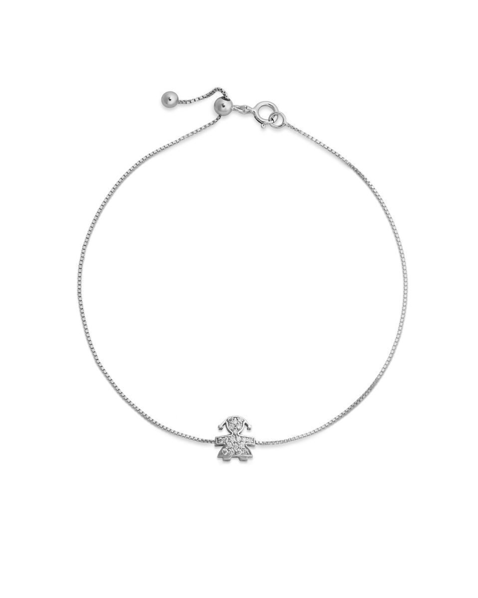 BRACCIALE LE BEBE' BIMBA IN ORO BIANCO E DIAMANTI