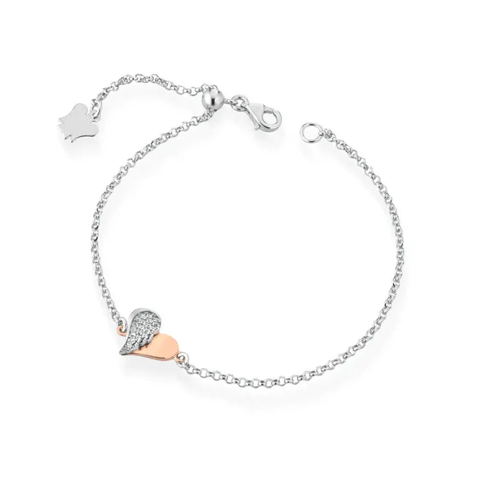 Bracciale cuore e ala