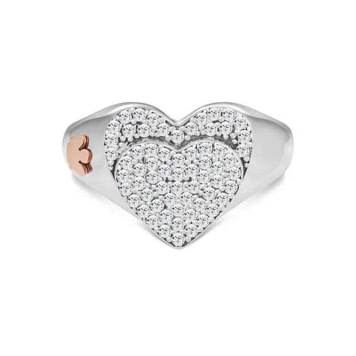 Anello doppio cuore