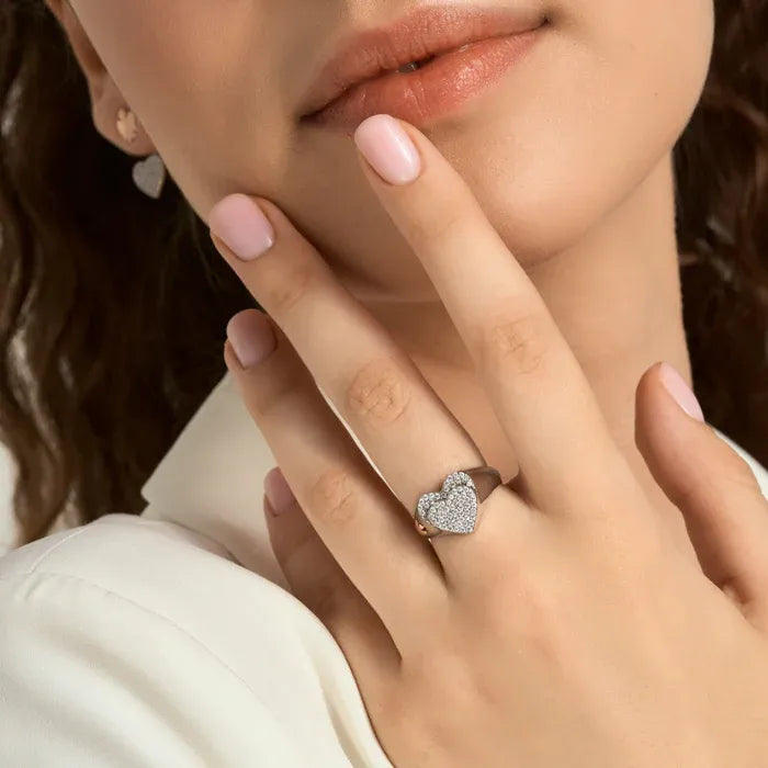 Anello doppio cuore