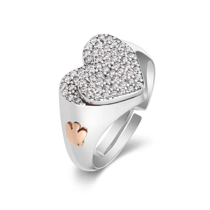 Anello doppio cuore