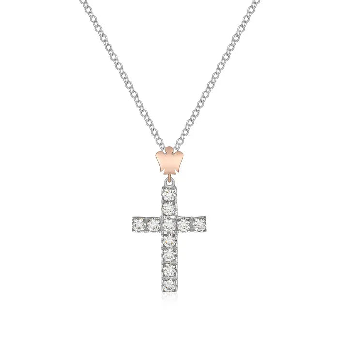 COLLANA CROCE E ANGELO