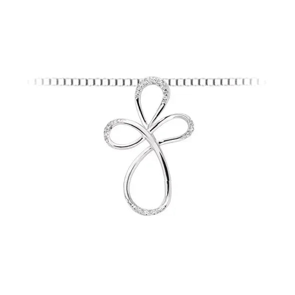 Collana Croce DonnaOro Legame oro e diamanti
