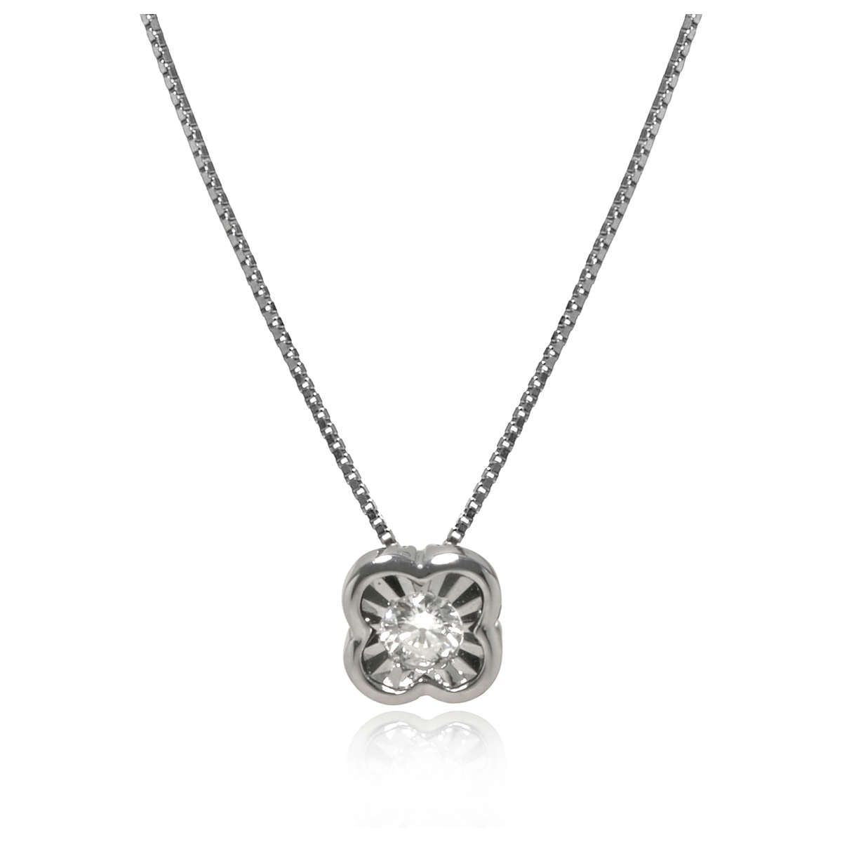 Collana Bliss quadrifoglio oro e diamante