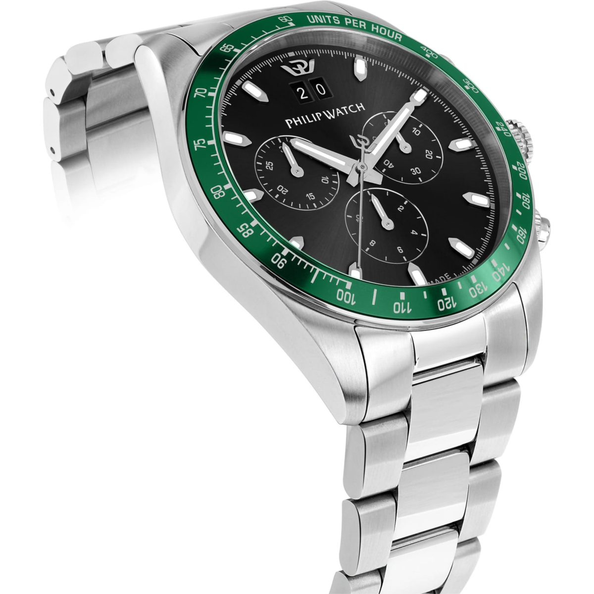 Philip Watch Cronografo Caribe Nero e Verde