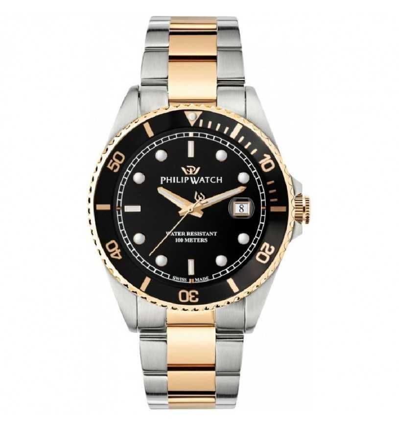 Orologio Philip Watch Caribe nero e rose gold