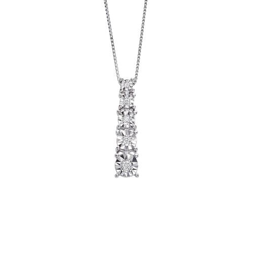 Collana Bliss cinque diamanti
