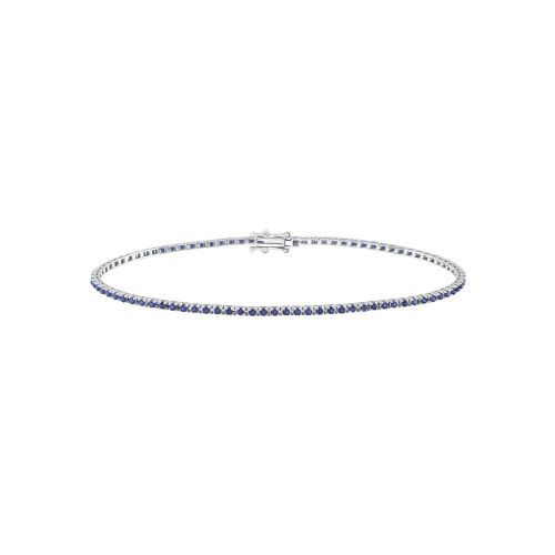 Bracciale tennis Bliss zaffiri blu e diamanti