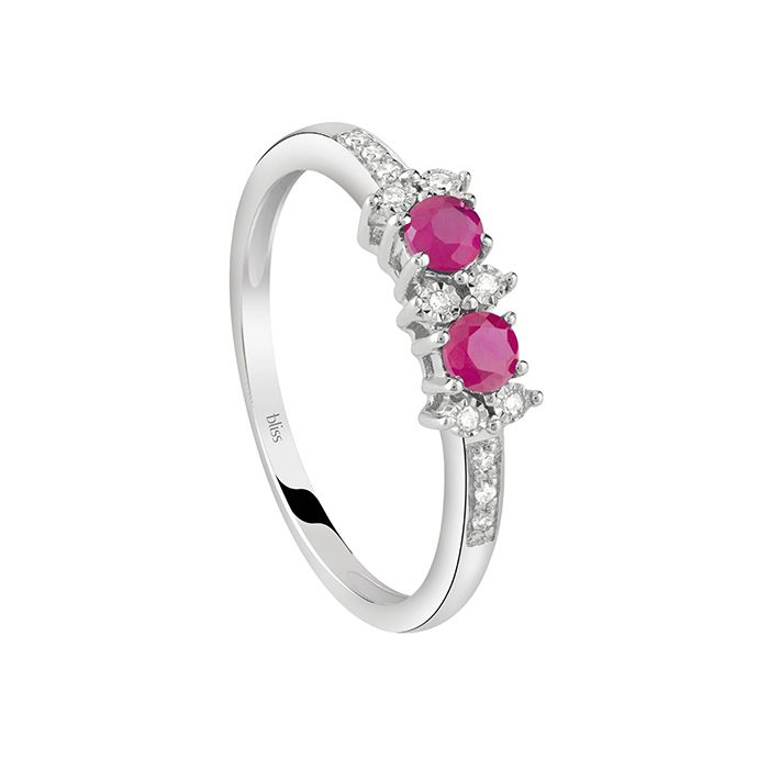 Anello Bliss 2 rubini