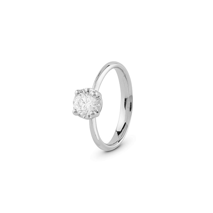 Anello Solitario Bliss Oro 18 kt con Diamante CERTIFICATO GIA