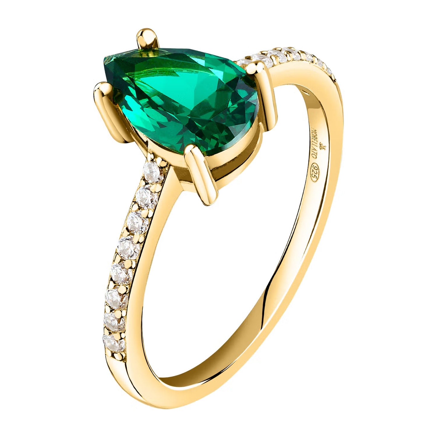 Anello Morellato Argento Dorato Goccia