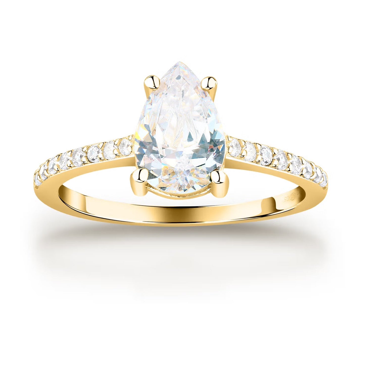Anello Morellato Argento Dorato Goccia