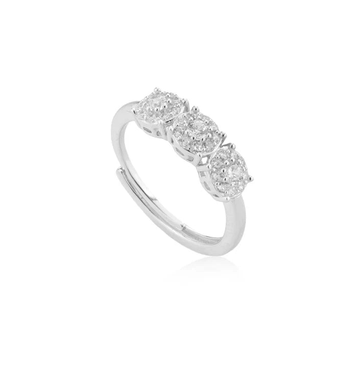 Anello Trilogy Magic Argento