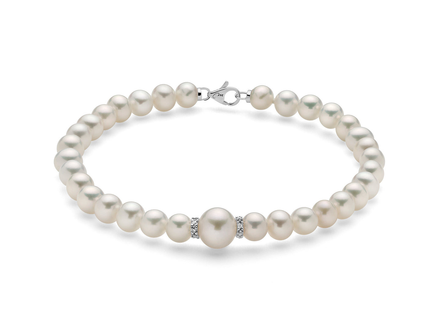 Bracciale Miluna Perle con diamanti