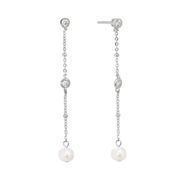 Orecchini Pendenti Perle Argento925