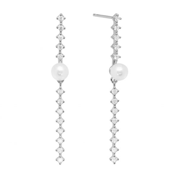 Orecchini Tennis e Perla