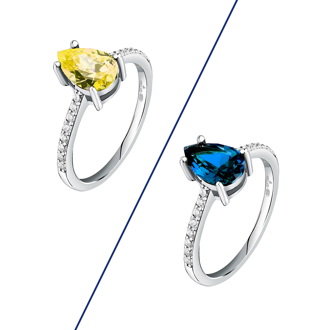 Anello Morellato Argento con Pietra a Goccia