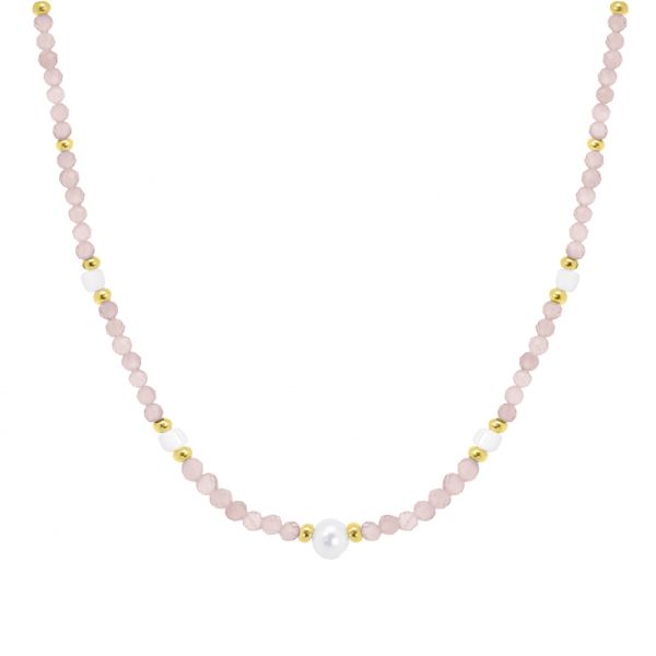 Collana Opale Rosa e Madreperla