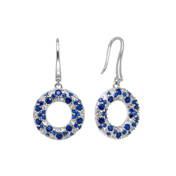 Orecchini Circle Blue