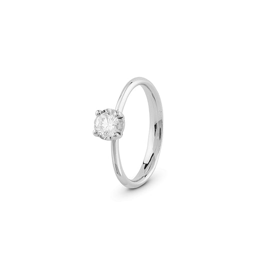 Anello Solitario Bliss Oro 18 kt con Diamante CERTIFICATO GIA