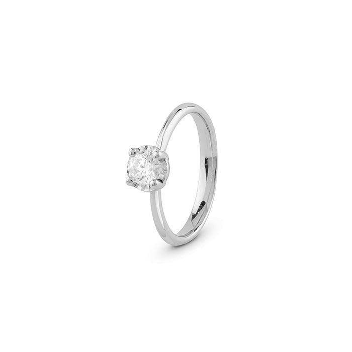 Anello Solitario Bliss Oro 18 kt con Diamante CERTIFICATO GIA