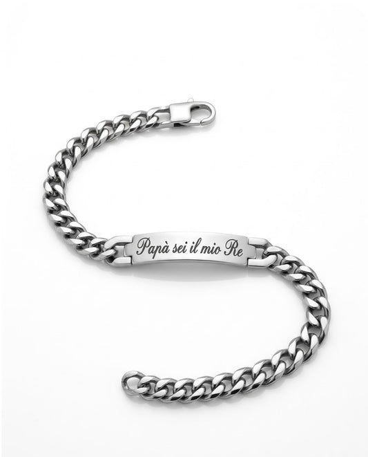 Bracciale “Papà sei il mio Re”