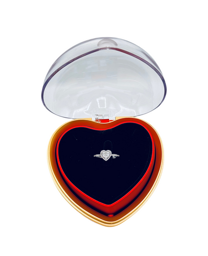 Anello Cuore Valentino Argento