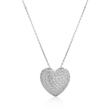 Collana Le Scritte Dell'Amore Cuore Lucente Big