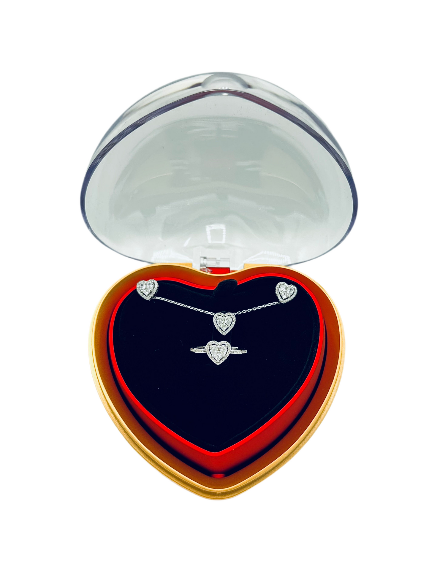 Set Completo Cuore Valentino Argento