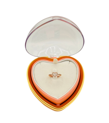 Anello Cuore Valentino Rosè