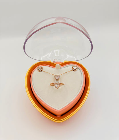 Set Completo Cuore Valentino Rosè