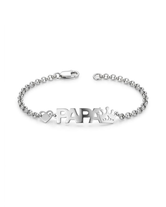 Bracciale "Papà Re del mio Cuore" Argento 925