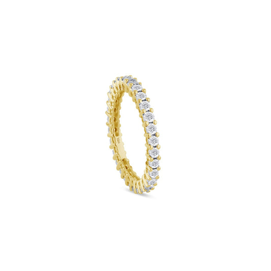 Anello Bliss Veretta Oro Giallo 18kt e Diamanti