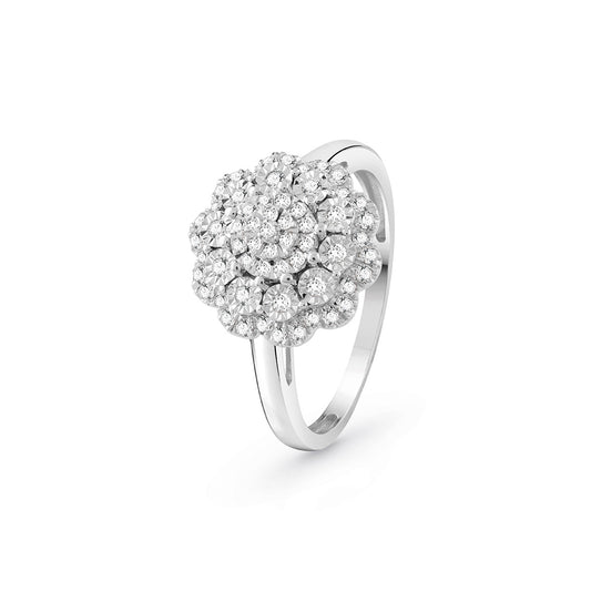 Anello Bliss Flora Oro 18kt Diamanti